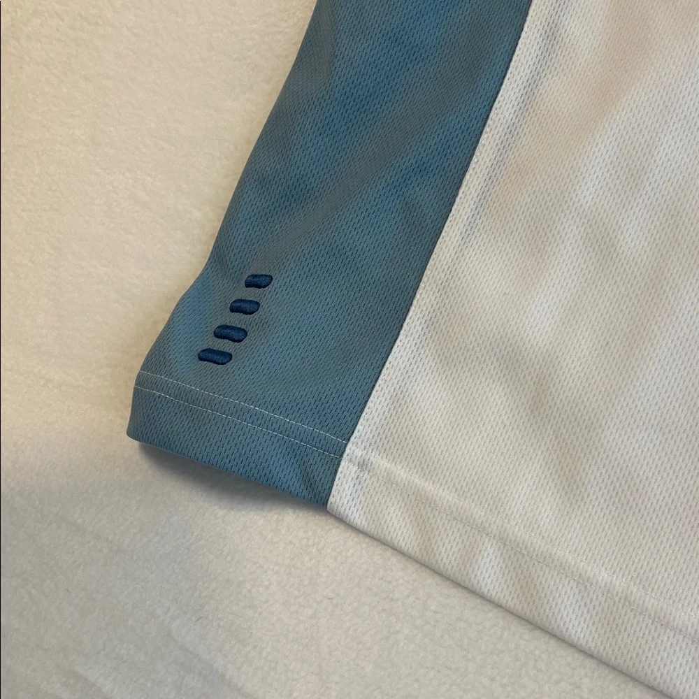 FILA WHITE BLUE PERFORMANCE POLO SHIRT MEN SIZE L - Picture 4 of 4